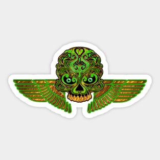 wings skull Sticker